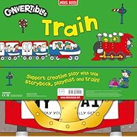 Convertible Train &ndash; Great Value Sit In Train, Interactive Playmat & Fun Storybook: Three toddler-friendly activities in one fold-out pack
