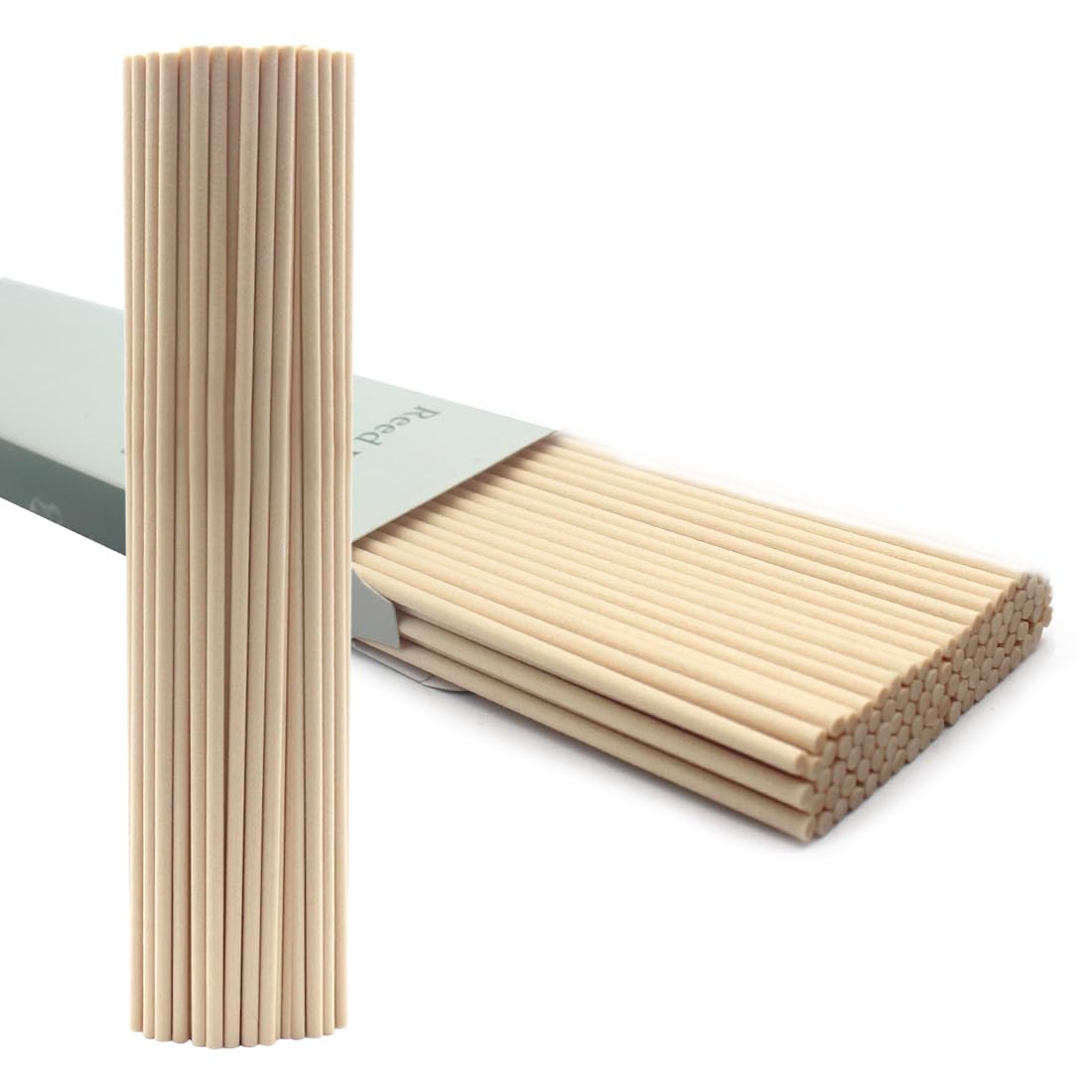 Posinda 100PCS Reed Diffuser Sticks, 12 Inch Rattan Fiber Sticks Essential Oil Aroma Diffuser Sticks,Long-Lasting Diffuser Replacement Sticks (Primary Color)