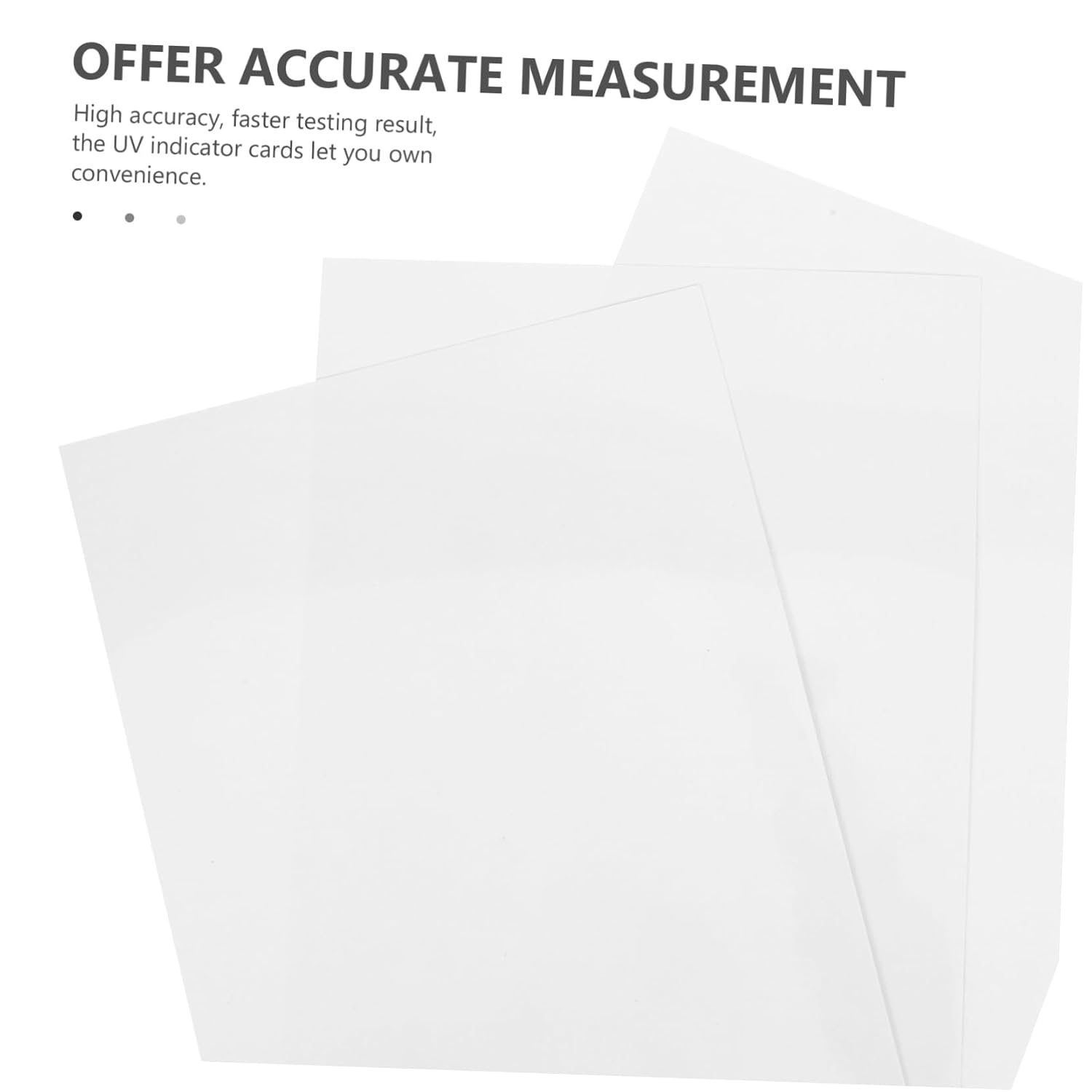 3pcs Uv Intensity Testing Cards Accurate Uv Indicator Cards for Outdoor Activities Lightweight and Portable for Sun Protection Evaluation