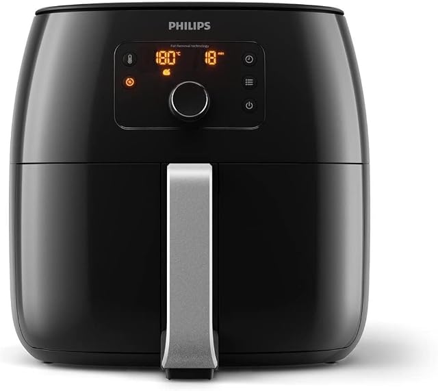 Philips HD9762/90 Frytkownica Beztłuszczowa, Tworzywo Sztuczne, 2225 W, 1,4 L, Czarny