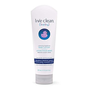 Live Clean Baby Calming Bedtime Baby Lotion, White, 227ml