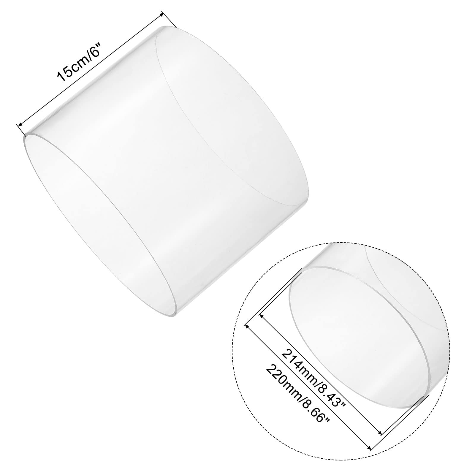 Barre tondo PTFE bianco 25 mm lungo 500 mm PTFE compatto (Teflon