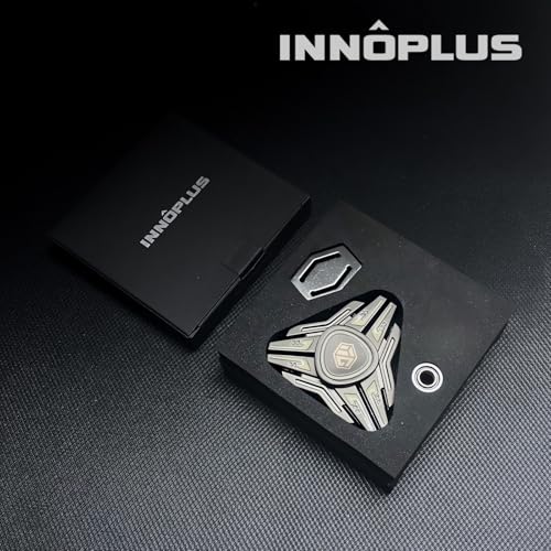 Image of Fidget Spinners, Fidget Spinners Toy, Stress Anxiety ADHD Relief Figets Toy, Spinner Gifts for Adults and Teens, Cool Metal Finger Hand Toy with Luminous Light, Absorb Solar Light Then Release in Dark