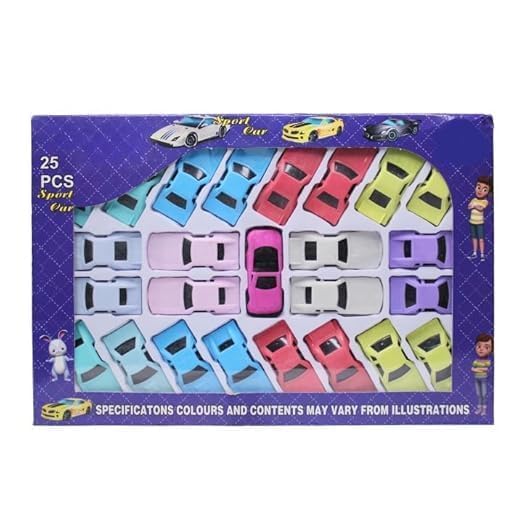 Image of Prime Mini Unbreakable Car Set for Kids| Colorful Pullback Vehicle Racing Cars (Car Set (25Pcs))