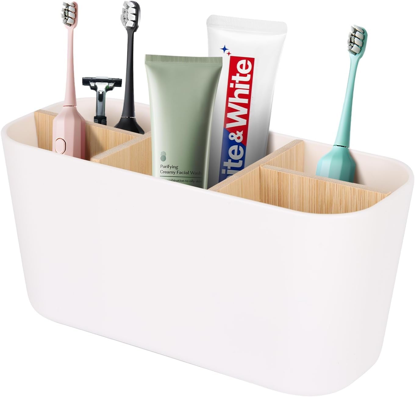 Porte-Brosse à Dents électrique en Bambou
