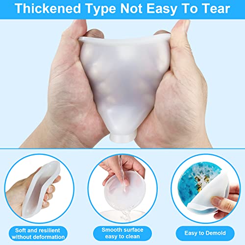 Sjubaopen ME 4 Pcs Thickened Coaster Resin Molds thumb #3