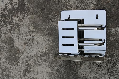 Image of SS Tooth Brush Holder /Multipurpose Stand /Tumbler for Bathroom Accessories /Stainless Steel Toothbrush Holder