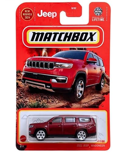 Matchbox 2022 Jeep Wagoneer, 1:64 Scale Diecast Model, Red, 97/100