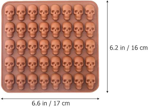 Miniatura 2 de STOBOK 1 juego de moldes para pasteles de Halloween, molde de silicona para hornear, moldes de silicona para galletas de calavera, molde