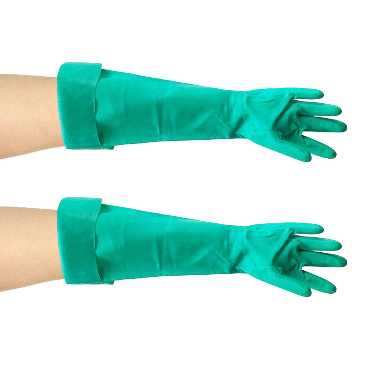 Amagogo Reinigungshandschuhe Nitrilhandschuhe Gummihandschuhe Haushaltshandschuhe Einweghandschuhe mit Robuster Beschichtung Und Strapazierfähiger Passform, 45 cm lang