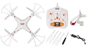 MAMBA App Control Vision Drone with WiFi Camera and 360 Degree Rolling Action Quad-Copter Toy (White)