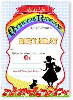 Wizard LARGE Invitations - 10 Invitations + 10 Envelopes
