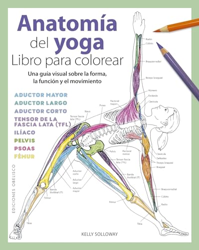 Anatomía del yoga. Libro para colorear
