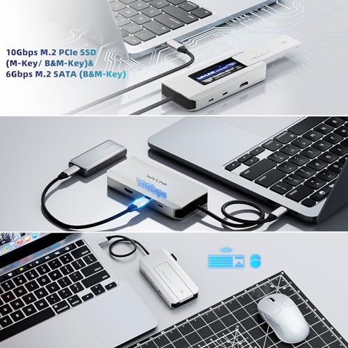 WAVLINK 8 in 1 USB C Hub with M.2 NVMe/SATA SSD Enclosure WL-UHP3420 の商品画像 7