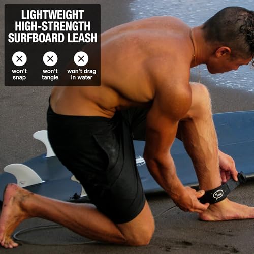 image for Ho Stevie! Premium Surf Leash - No Tangles, No Lost Surfboard - Hi-Str