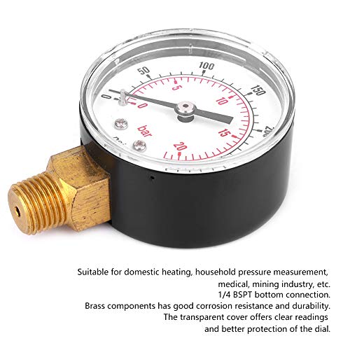 Pressione Calibro 50 Millimetri 1/4 BSPT Filetto