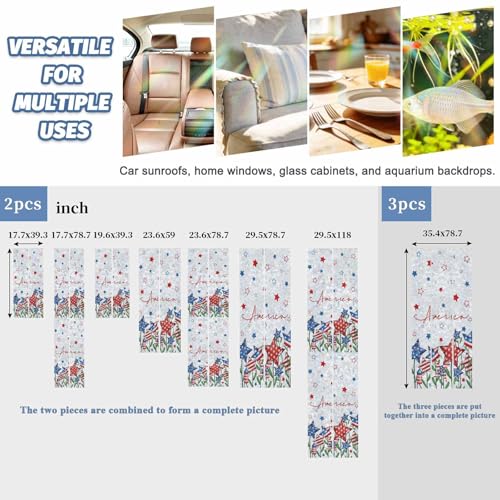 Película decorativa para ventanas 23.6 x 59 pulgadas (2 pcs) miniatura 5