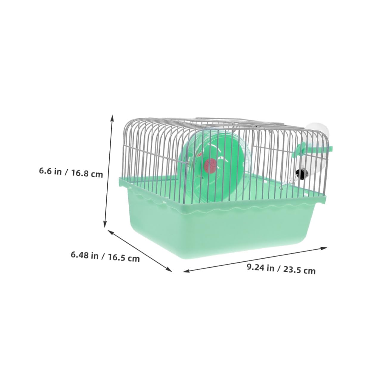 Toddmomy Tragbare Hamster Transportbox für Hamster und Mäuse 2 Stück-Pack Leicht mit Trennbereichen für Aktivität Ruhe und Fütterung