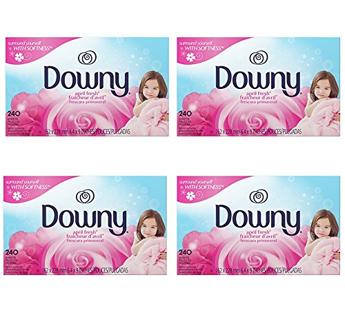 Downy April Fresh sfhQpx Fabric Softener Dryer sheets, 240 Count (4 Pack)