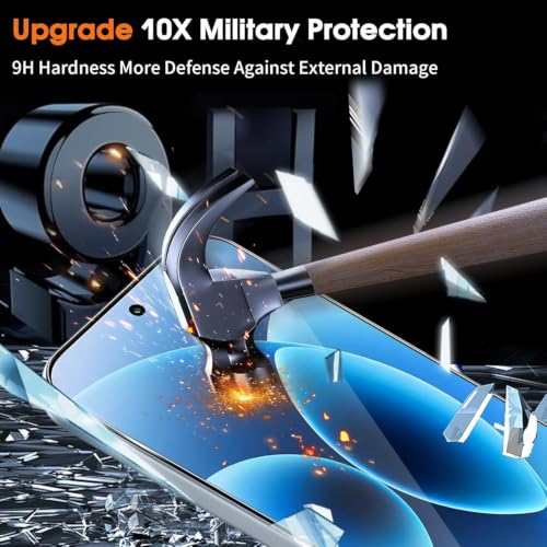 Image of OpenTech Military-Grade Tempered Glass Screen Protector Compatible For Motorola Moto G67 Power 5G / G57 Power 5G (6.7 inches) With Edge To Edge Coverage And Easy Installation Kit