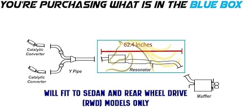 Miniatura 2 de Northeastern Exhaust Tubo resonador de acero inoxidable para Infiniti G35 Sedan R.W.D 3.5L 2003-2007