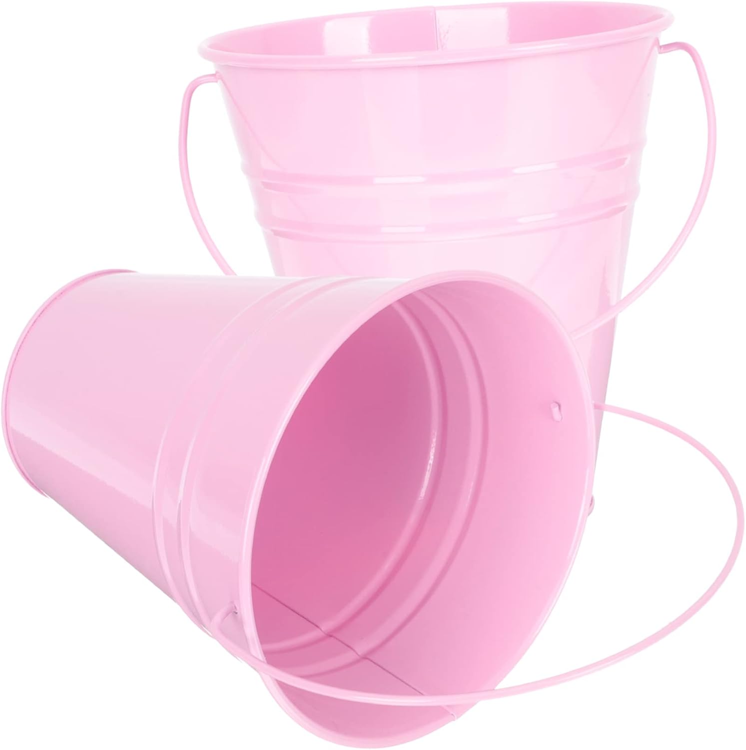 Cabilock 2pcs Candy Color Iron Bucket Wine Cooler Bucket