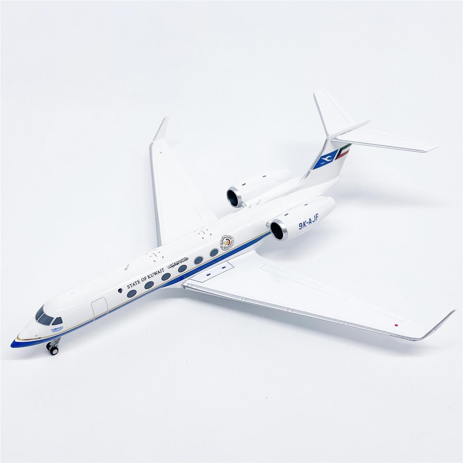 aerei a reazione Figurina in lega per aerei Kuwait Gulfstream GV 1:200 regali per piloti