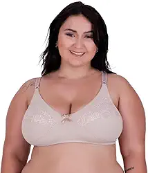 Sutiã Plus Size sem Bojo Reforçado Sustentação de Cetinete Resistente