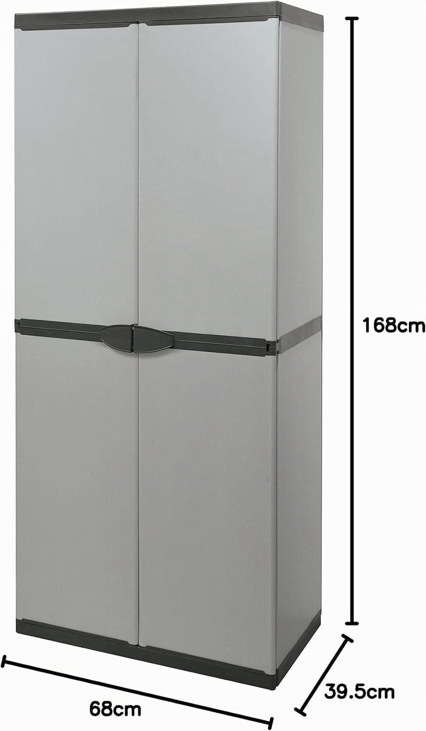 Rocard ® | Armadio Da Esterno | Armadio Porta Oggetti | 4 Ripiani | Misure 15,6P x 26,8l x 66,1H cm