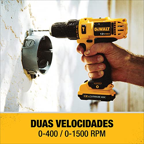 DEWALT Kit Parafusadeira e Furadeira de Impacto 3/8 Pol. (10 mm) e Parafusadeira de Impacto 1/4 Pol.