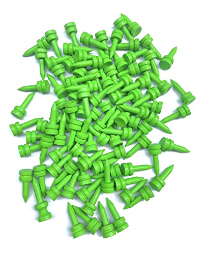 TH Golf 100 PCS Bamboo Golf Tees, 25mm Castle Neon Green, 25mm - Image 2