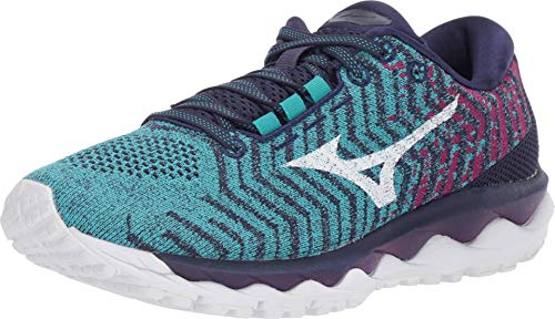 Preisvergleich Produktbild Mizuno Damen Wave Sky WAVEKNIT 3 Laufschuh, keramikweiß, 41 EU