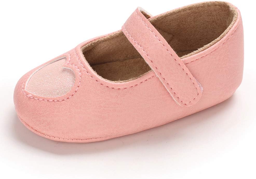 MK MATT KEELY Baby Girl Shiny Mary Jane Lovely Baby Sandals Soft Sole Toddler Shoes First Walkers Crib Shoes