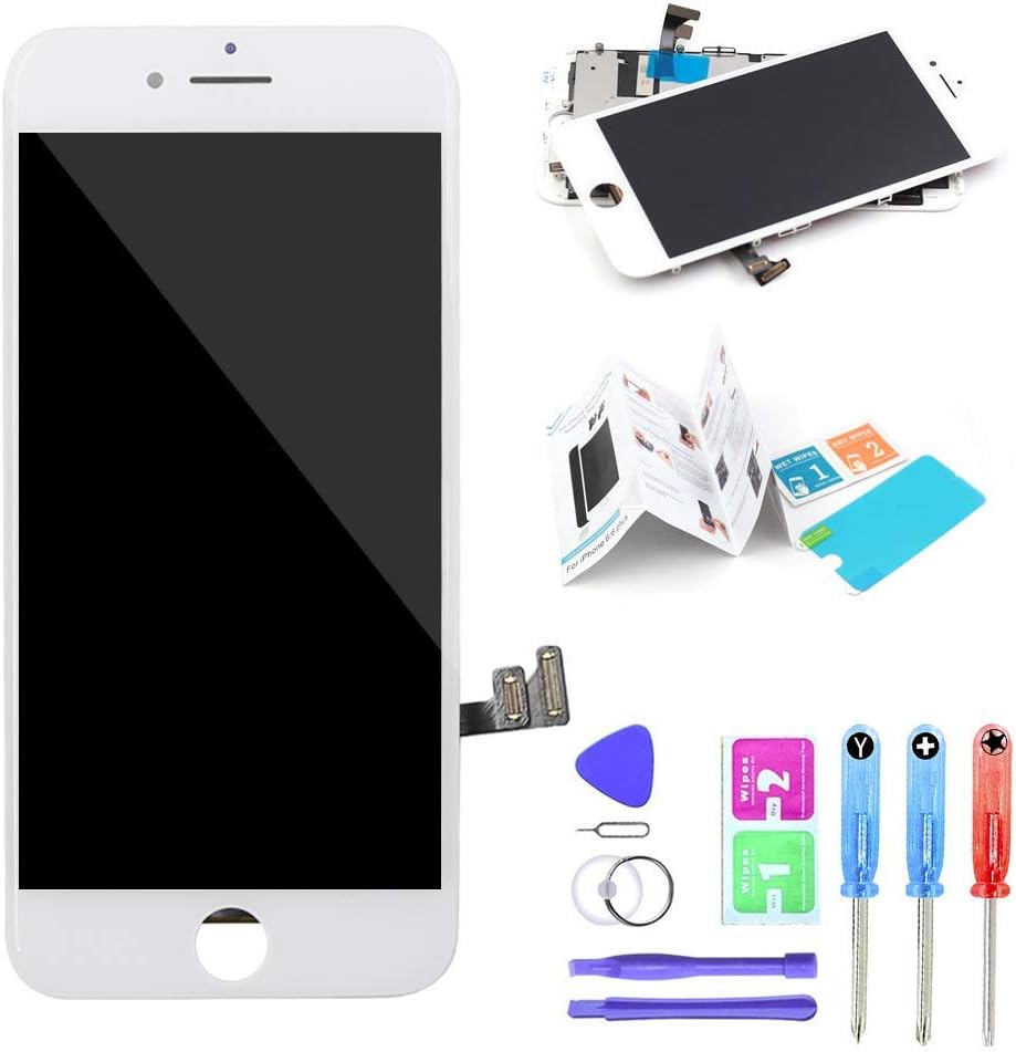 Screen Replacement for iPhone 7 (4.7 inch) White LCD Display + 3D Touch Screen Digitizer with Repair Kits Screen Protector