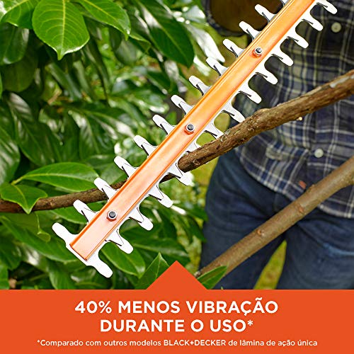 Black Decker Aparador de Grama, Cerca Viva, com Tesoura de Poda, Alta Potência de Corte e Precisão,