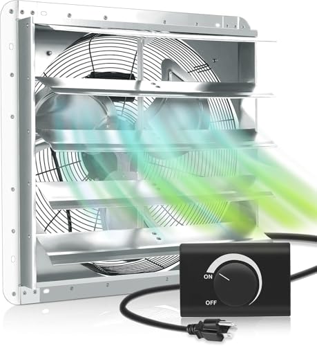 FAREAST 20-Inch Wall-Mounted Garage Exhaust Fan