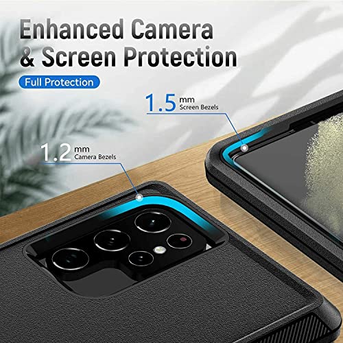 Fastsun Galaxy S22 Ultra Defender Case, Camo Designed Protective Defender Shockproof Hybrid Case Dual Layer Design Hard Cover Designed for Samsung Galaxy S22 Ultra (Clip+Camo Orange Tree) by Fastsun - Image 5