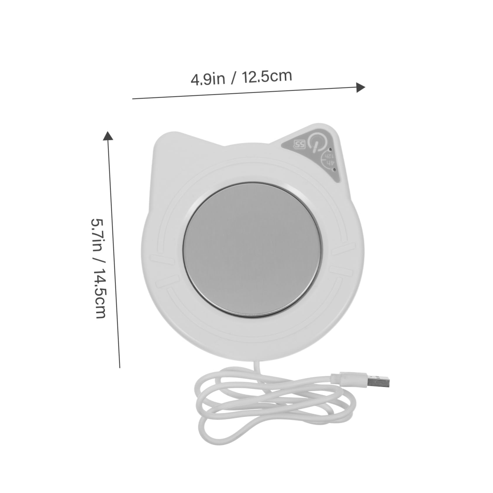 FUNOMOCYA Thermostatic Cup Mat Heated Coaster for Coffee Tea Auto-Off Mug Warmer