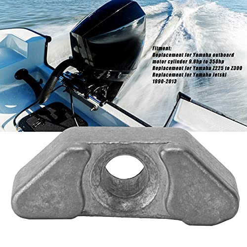 Aramox Relação de peças de motor para barco de liga de zinco com bloco de ânodo para Yamaha F9.9 a F
