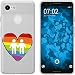 Produktbild PhoneNatic Case kompatibel mit Google Pixel 3 Silikon-Hülle Pride Männer M3