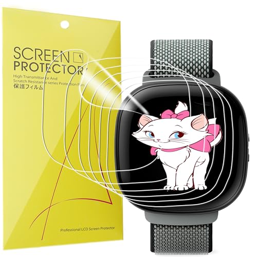 Lamshaw Compatible for Fitbit Ace LTE Screen Protector, [6 Pack] Full Coverage TPU Clear Film Compatible for Fitbit Ace LTE Kids (6 Pack)
