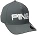 Ping Mens Ping tour Structured Men's Hat, Dark Grey/White S/M, Small/Medium