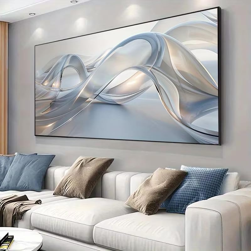 Tableau abstrait dégradé pour sublimer le mur de votre chambre - 2