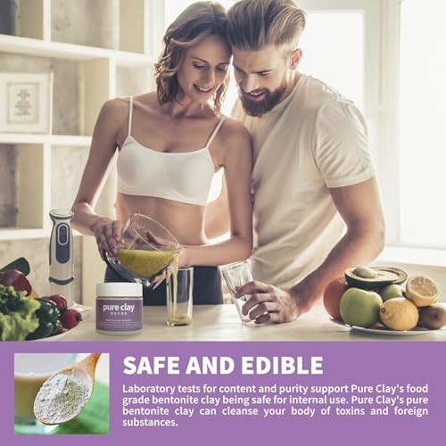 Food Grade Organic Calcium Bentonite Clay Powder, Internal and External Deep Cleansing, Daily Detox Drink, Face Mask, Body Mud, & Toothpaste - 16 oz - Image 5