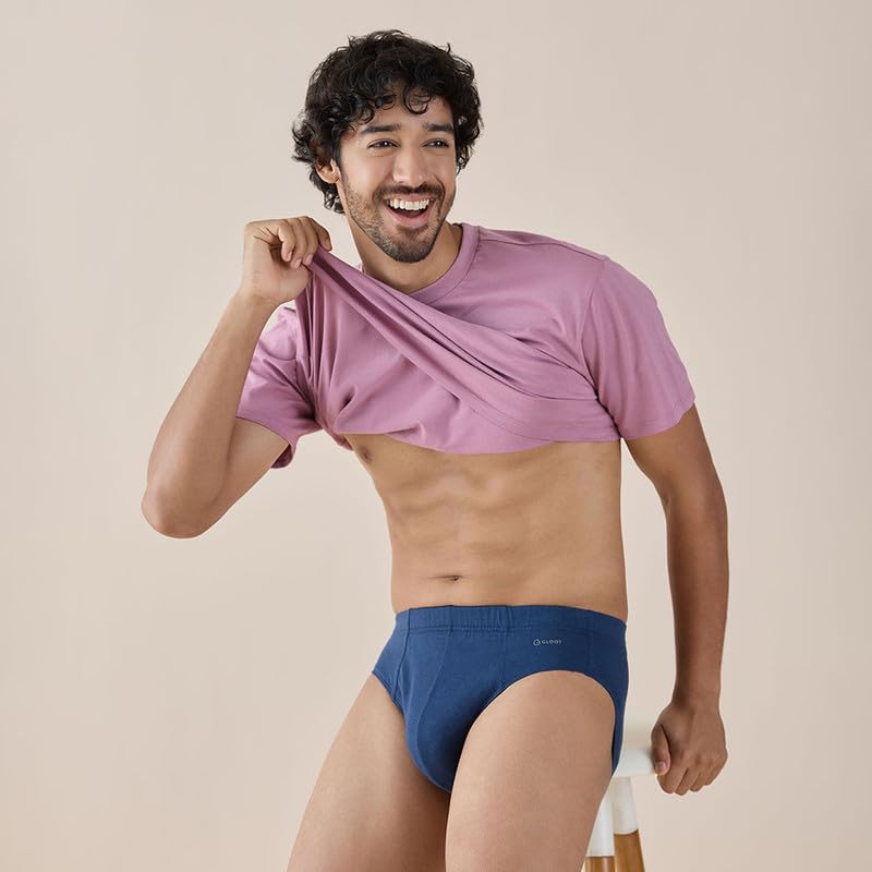 Image of GLOOT Men's Cotton Solid Briefs