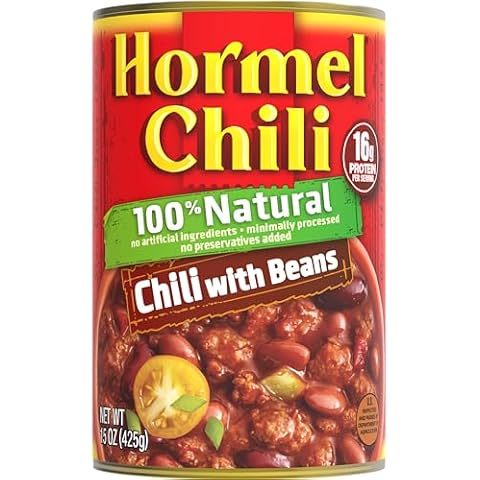 HORMEL Natural Chili with Beans, 15 Ounce (Pack of 12) Cover