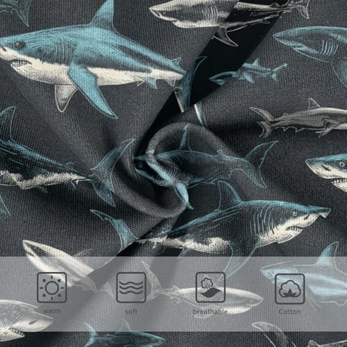 Girls Underwear Soft Cotton Shark Kids Panties in Sizes 2/3t, 4t, 5t, 6 and 83