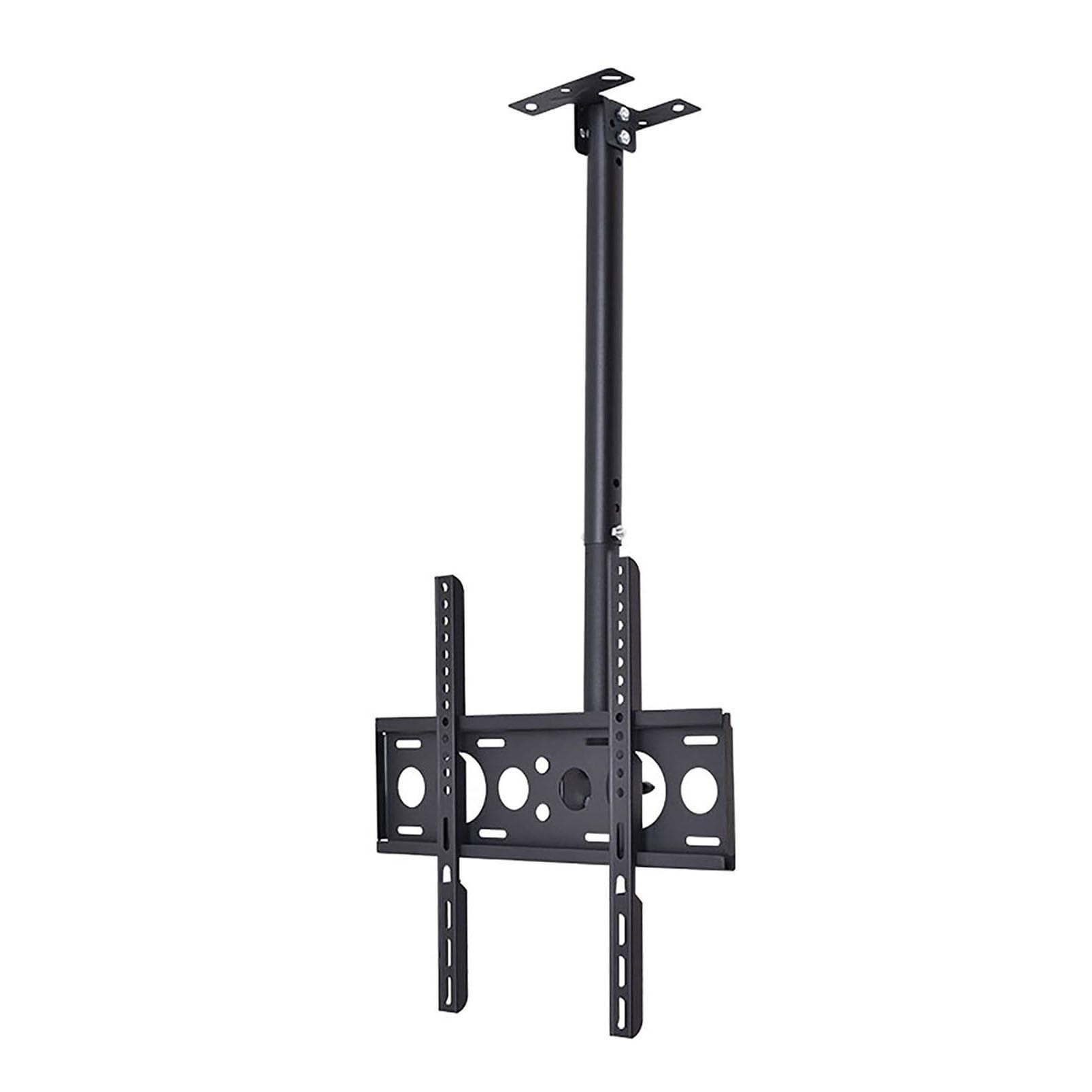 DFGHNBVC Universal Tv Stand, Universal Tv Stand Tv Stand For Bedroom Height-Adjustable Mobile Tv Stand With Wheels, Rolling Tv Cart With Tilt Floor Tv Stand With Shelf, 110 Lbs Ca