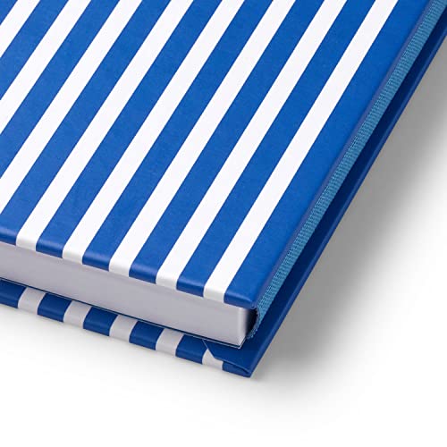 Carnet de notes A5 PdiPigna bleu à pages blanches et couverture rigide