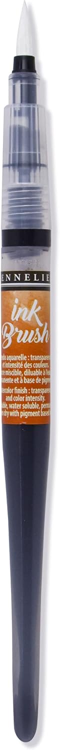 Sennelier Ink Brush Pen, 0.22 oz, Yellow Ochre